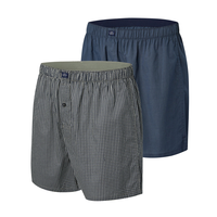 Denver Hayes Men's 2 Pack Status Woven Boxers Front_Angled_Left