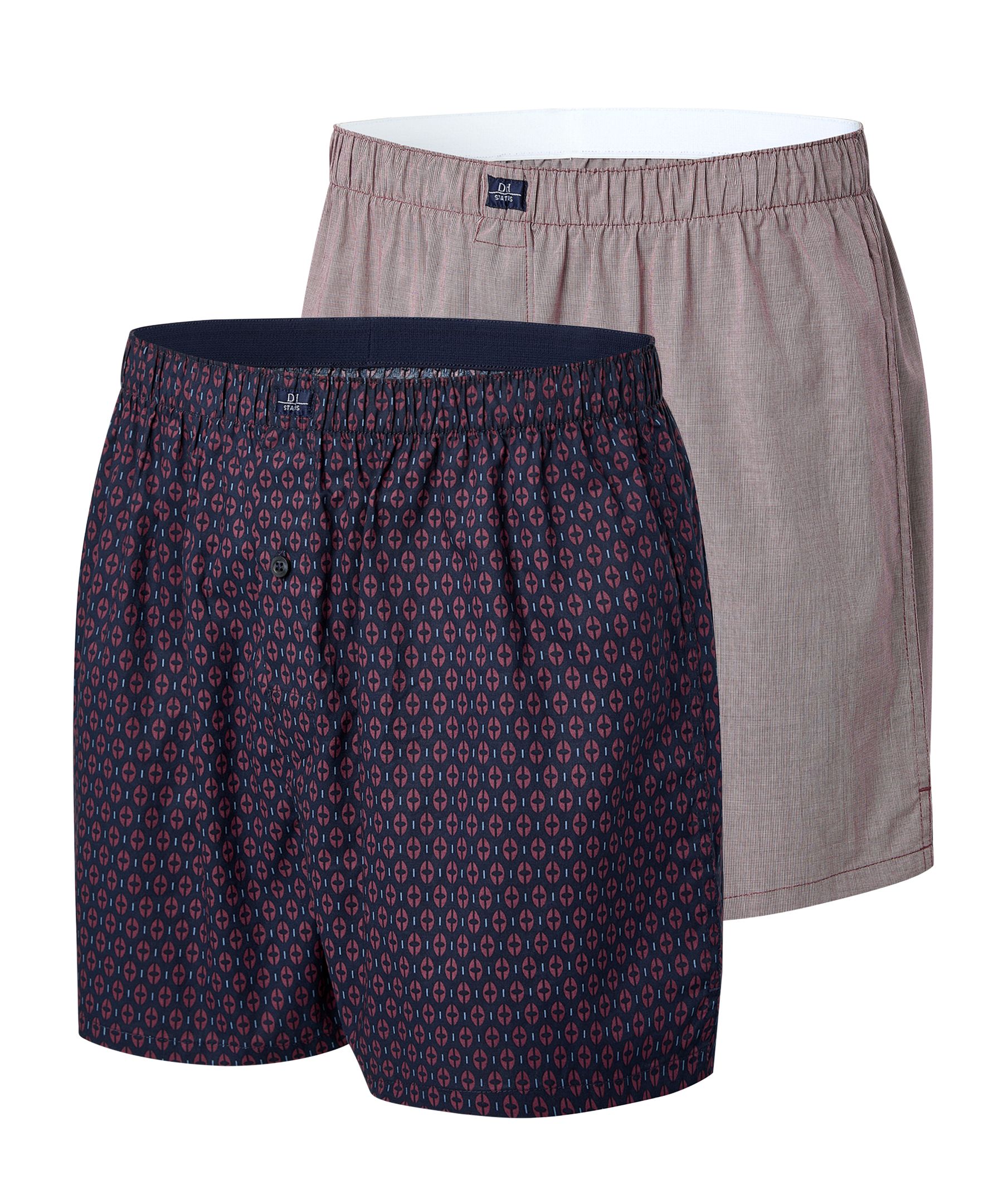 Denver Hayes Men's 2 Pack Status Woven Boxers