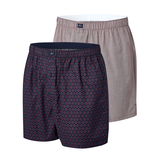 Denver Hayes Men's 2 Pack Status Woven Boxers Front_Angled_Left
