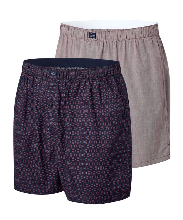 Denver Hayes Men's 2 Pack Status Woven Boxers