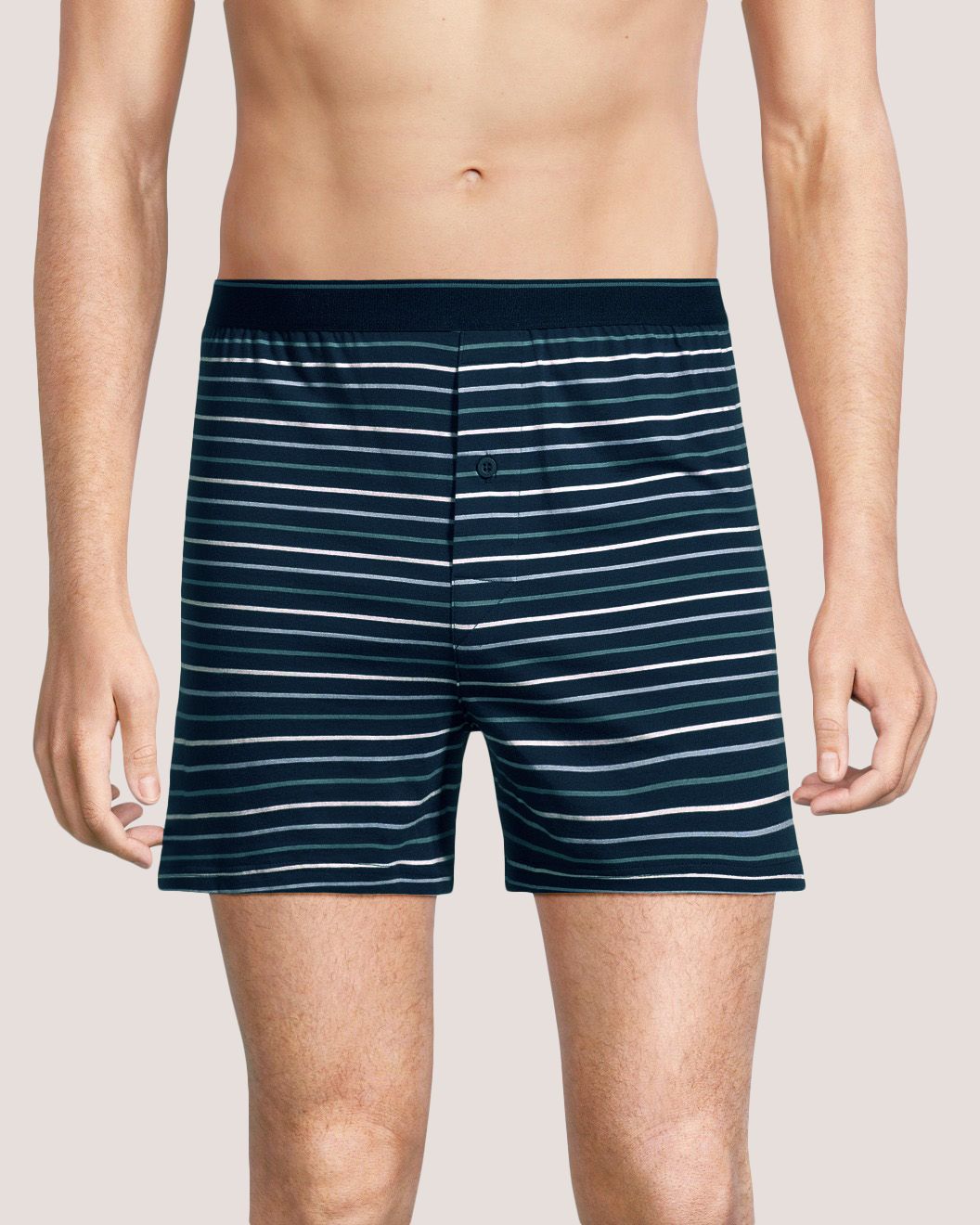Denver Hayes Men's 3 Pack Yarn Dye Loose Fit Boxers