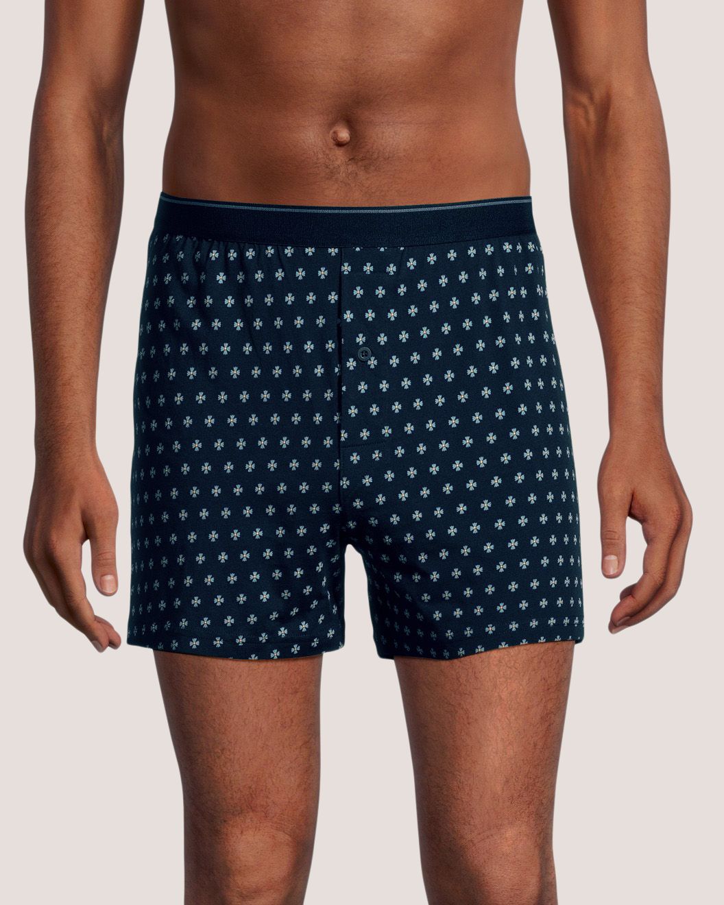 Denver Hayes Men's 3 Pack Yarn Dye Loose Fit Boxers