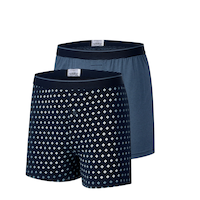 Denver Hayes Men's 3 Pack Yarn Dye Loose Fit Boxers