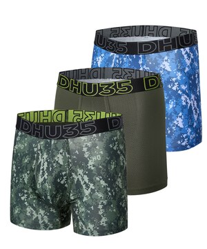 Caleçon boxeur mode en microfibre pressé à chaud pour hommes, Denver Hayes, paquet de 3