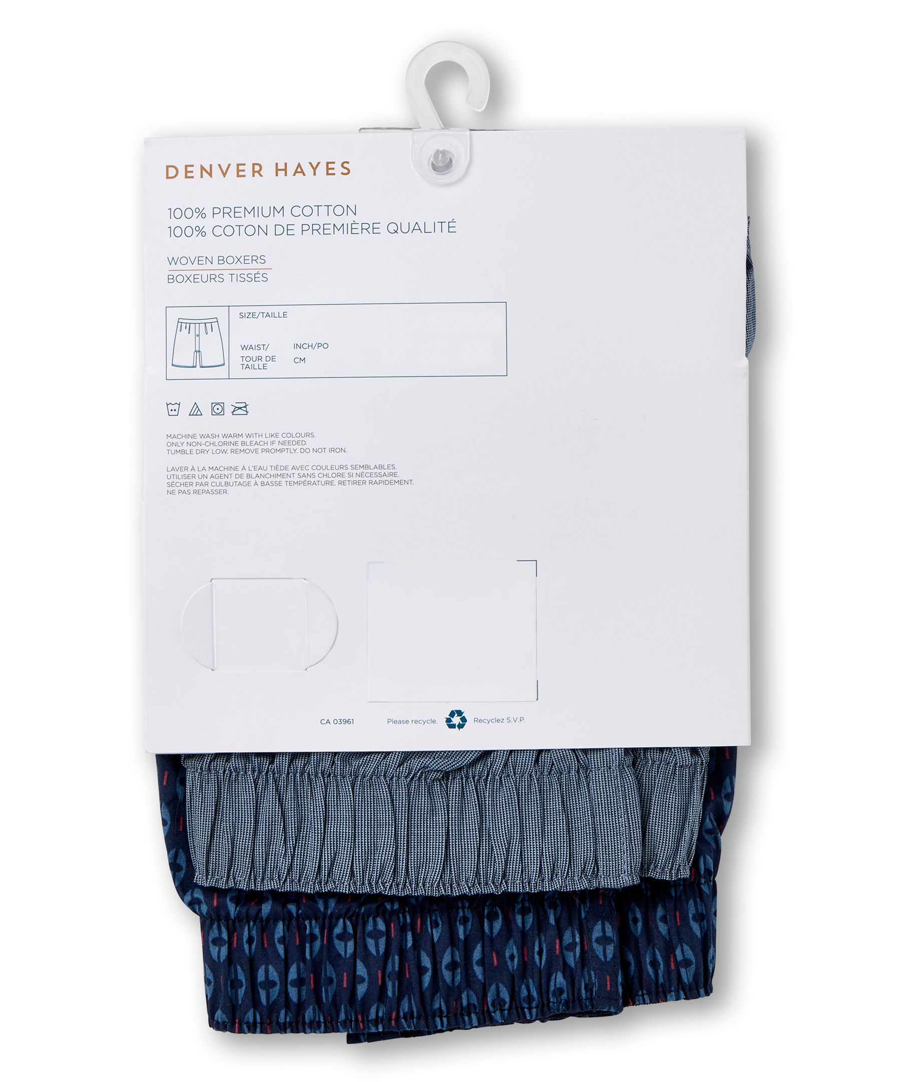 Denver Hayes Men's 2 Pack Status Woven Boxers