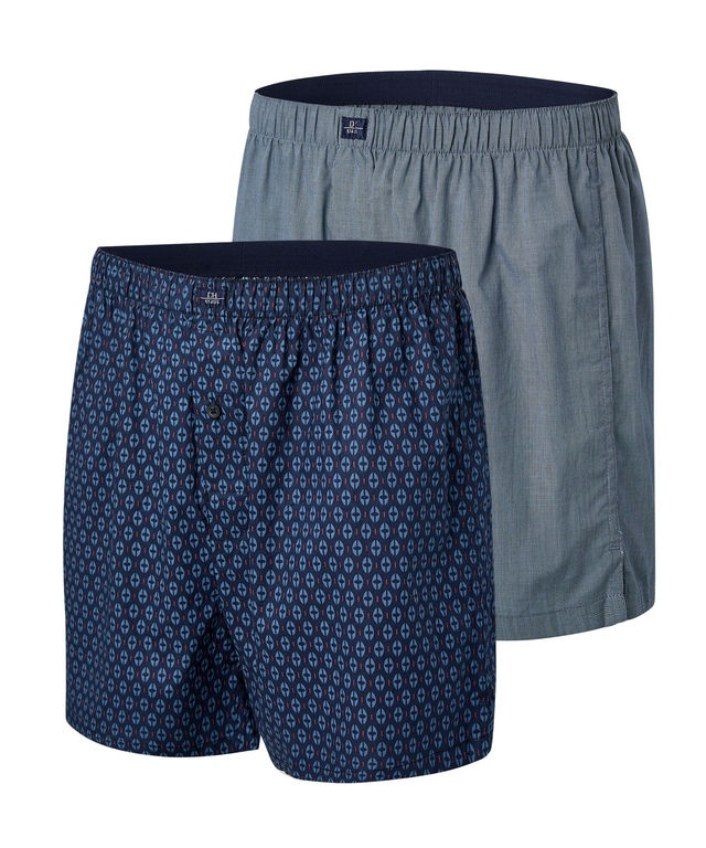Denver Hayes Men's 2 Pack Status Woven Boxers