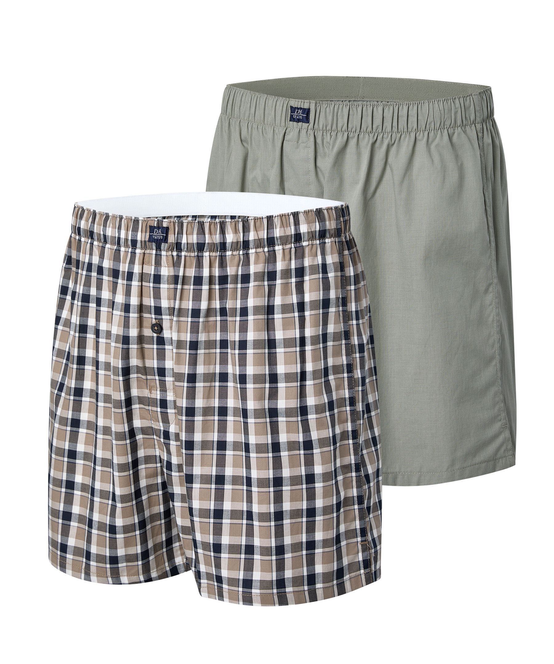 Denver Hayes Men's 2 Pack Status Woven Boxers