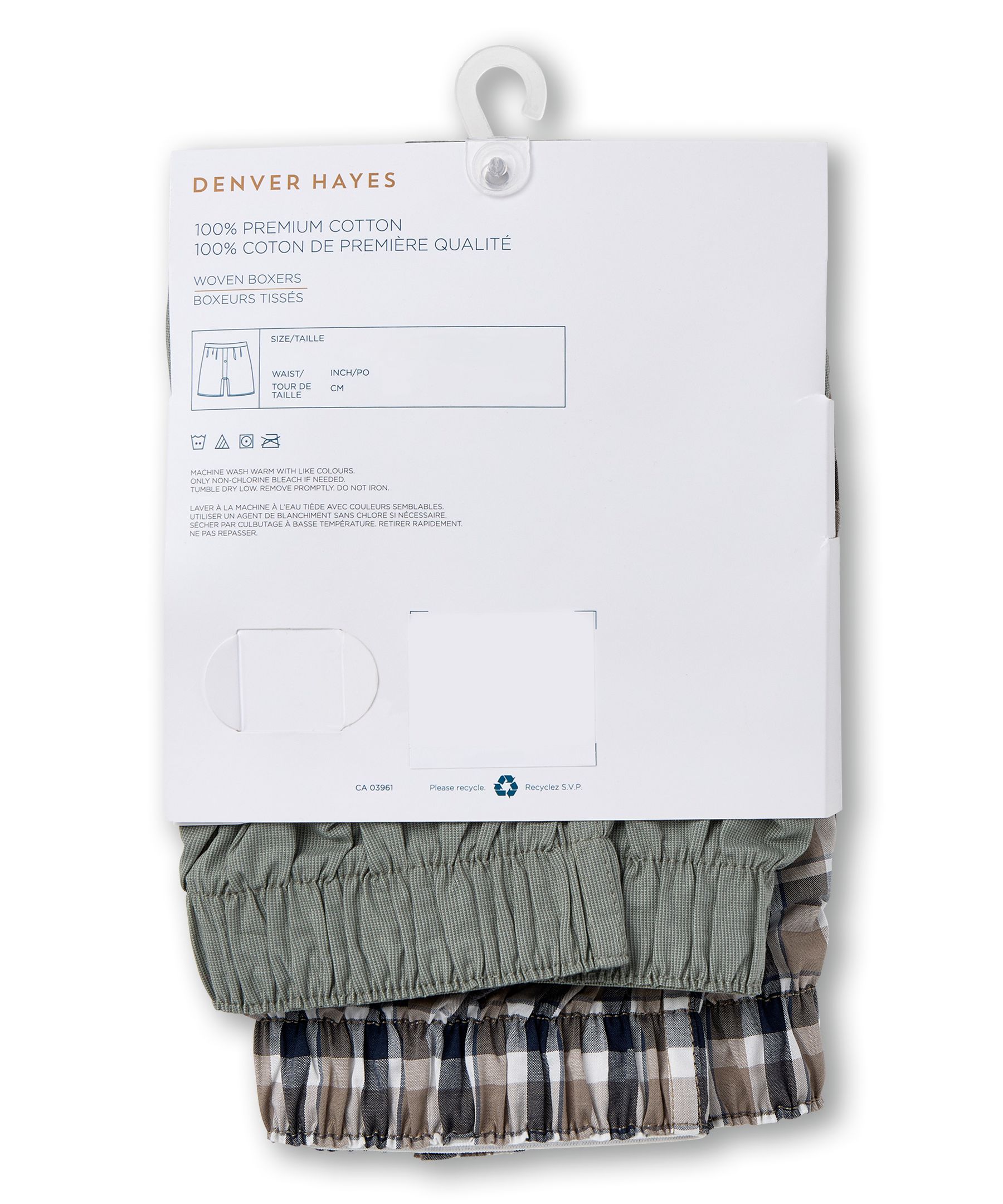 Denver Hayes Men's 2 Pack Status Woven Boxers