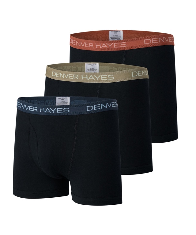 Denver Hayes Men's Status Elastic 3 Pack Boxer Briefs