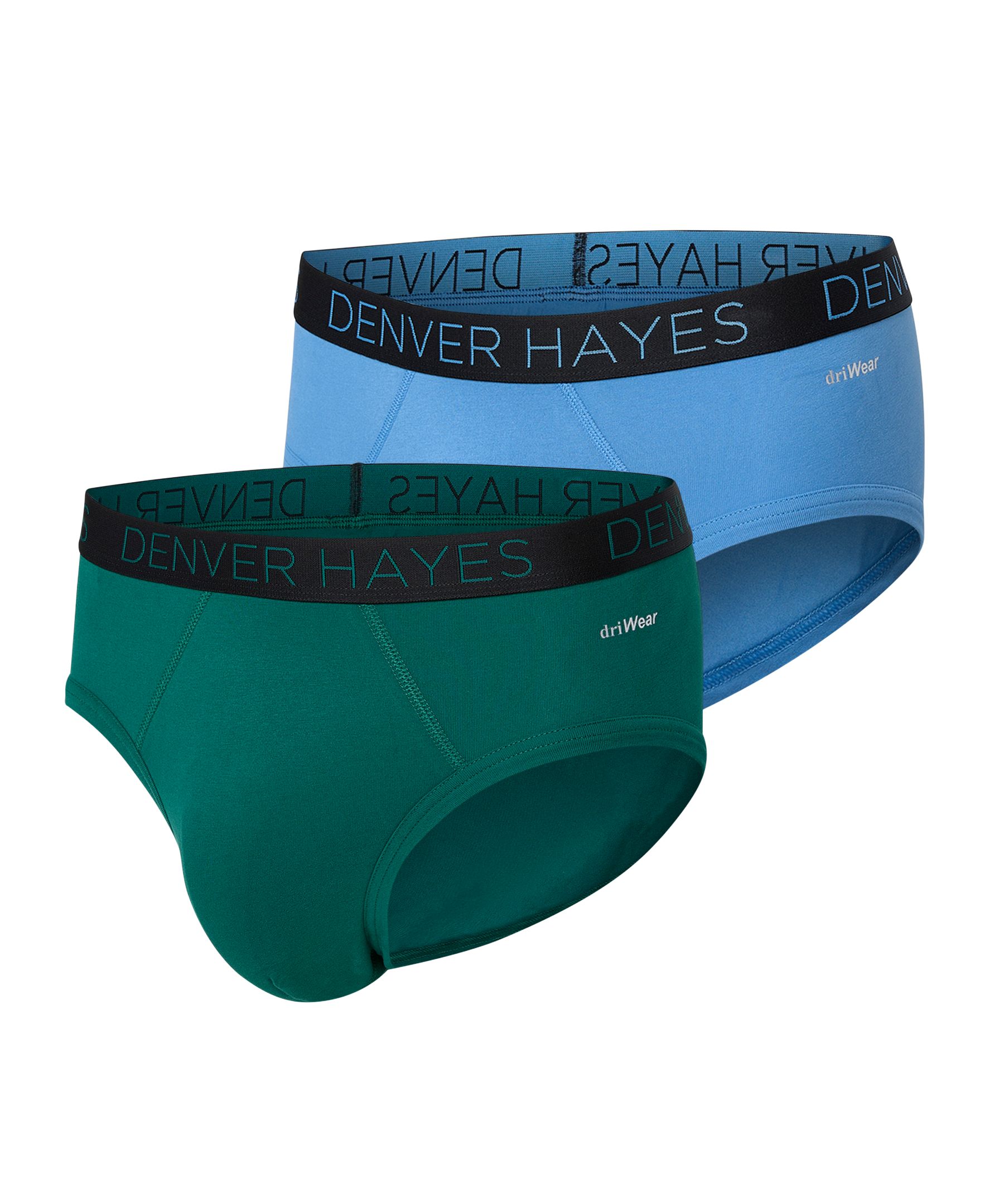 Denver Hayes Men's 2 Pack Fashion Driwear Sport Briefs