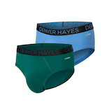 Denver Hayes Men's 2 Pack Fashion Driwear Sport Briefs Front_Angled_Left