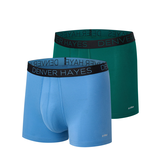Denver Hayes Men's 2 Pack Fashion Driwear Boxer Briefs Front_Angled_Left