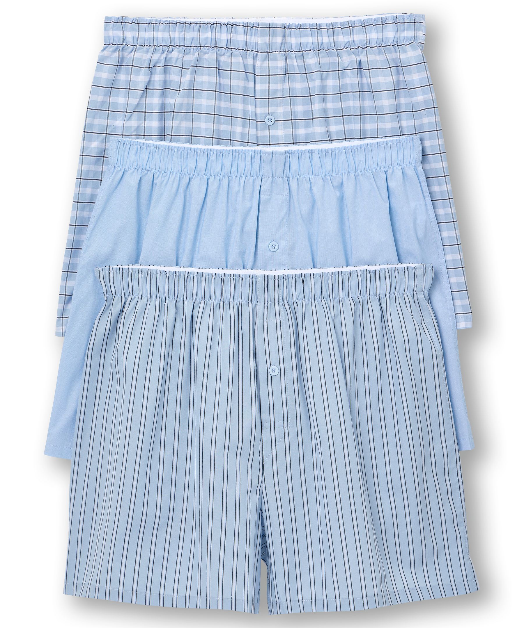Denver Hayes Men's Classic Woven Boxers 3pk