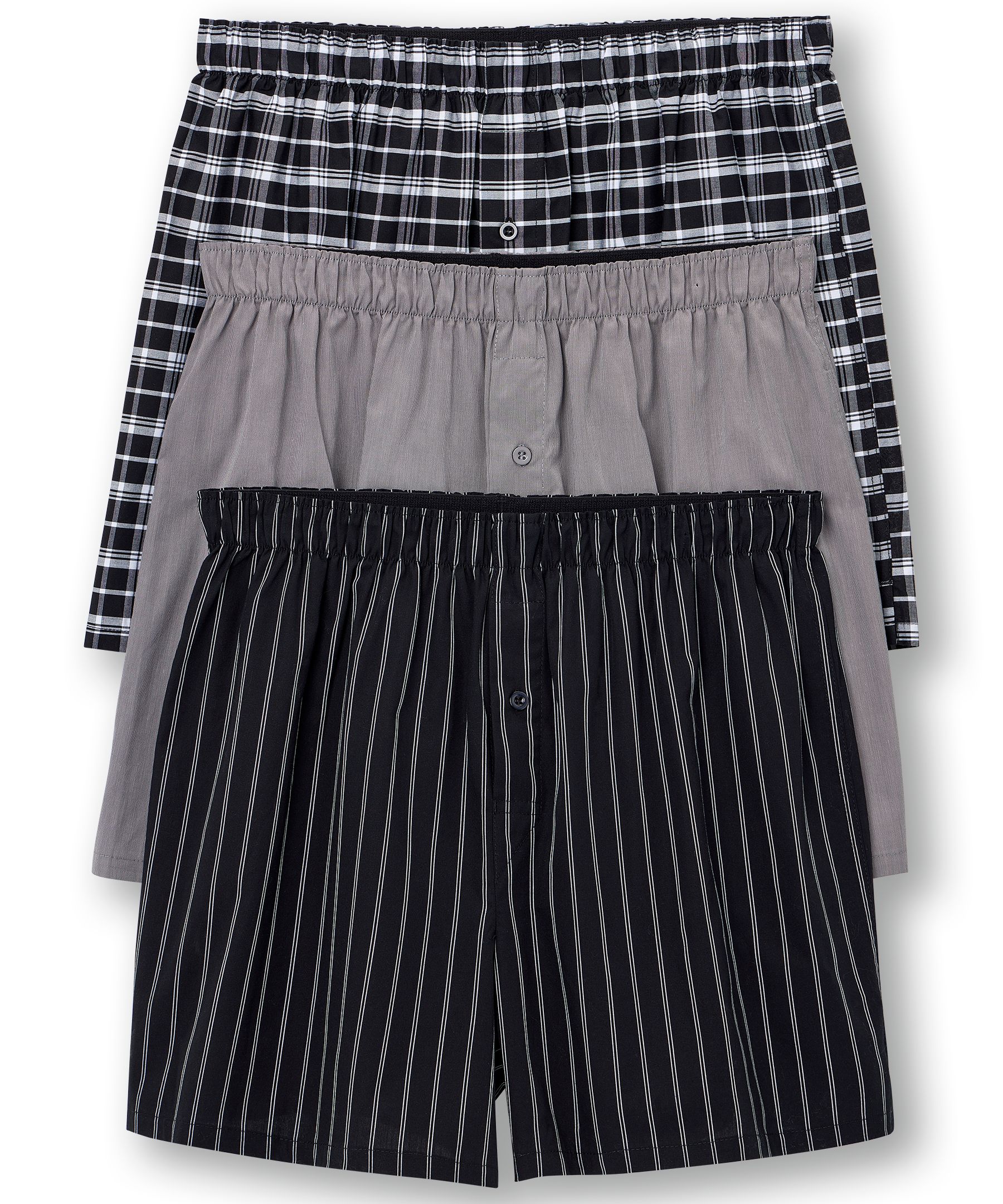Denver Hayes Men's Classic Woven Boxers 3pk