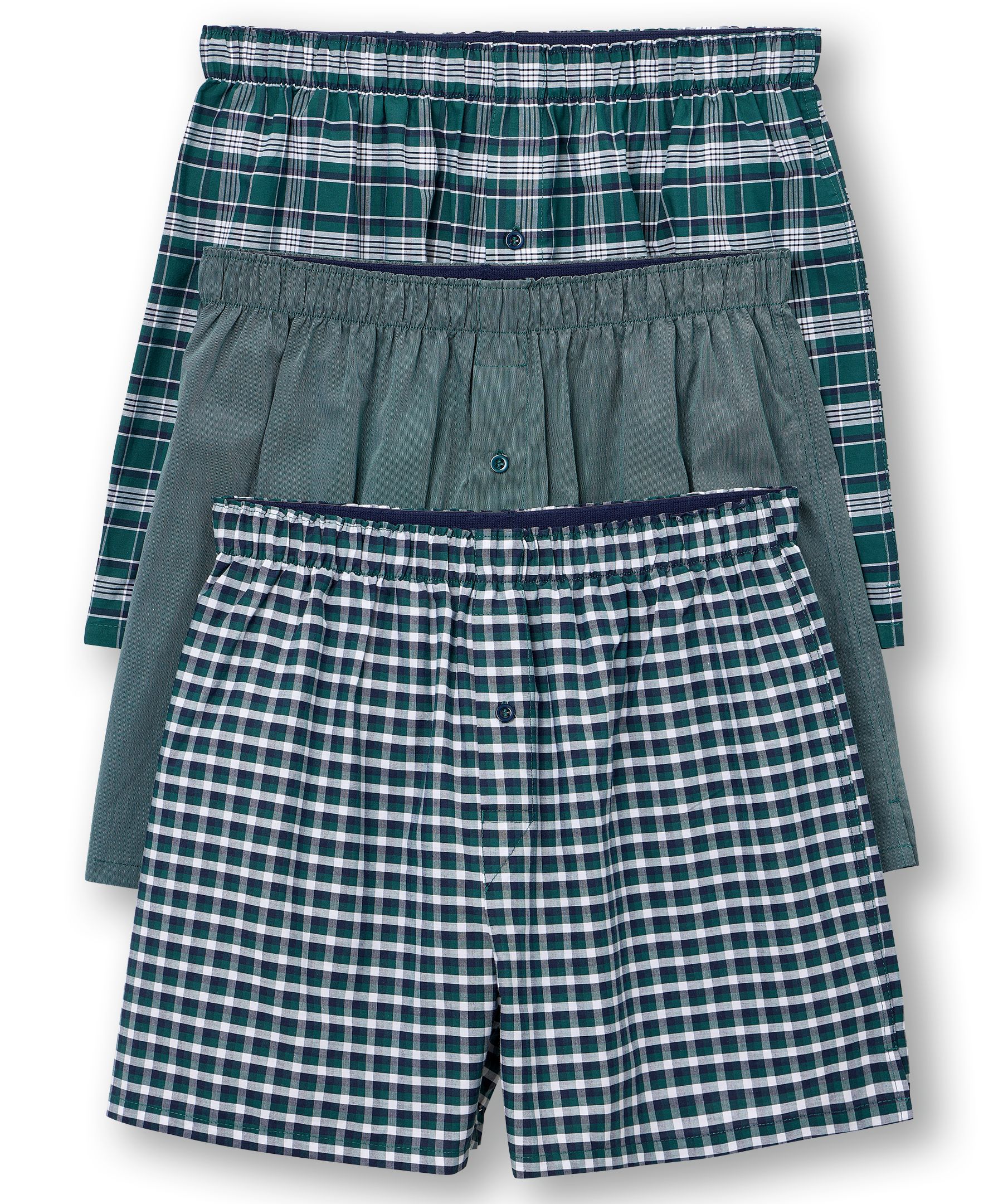 Denver Hayes Men's Classic Woven Boxers 3pk