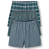 Denver Hayes Men's Classic Woven Boxers 3pk Front_Flat