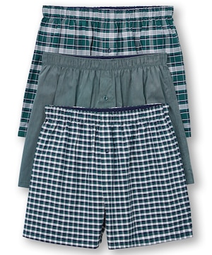 Denver Hayes Men's Classic Woven Boxers 3pk