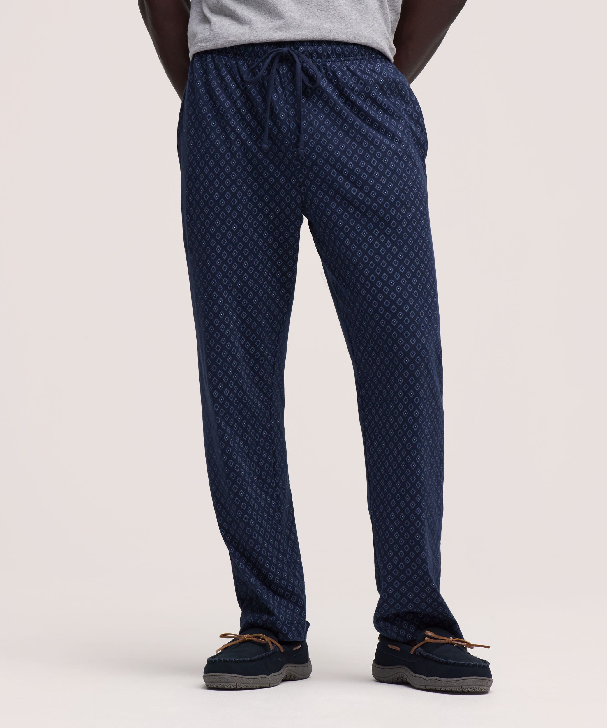Denver Hayes Men's Jersey Printed Lounge Pants