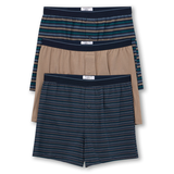Denver Hayes Men's Yarn Dye Loose Fit Boxers 3pk Front_Flat
