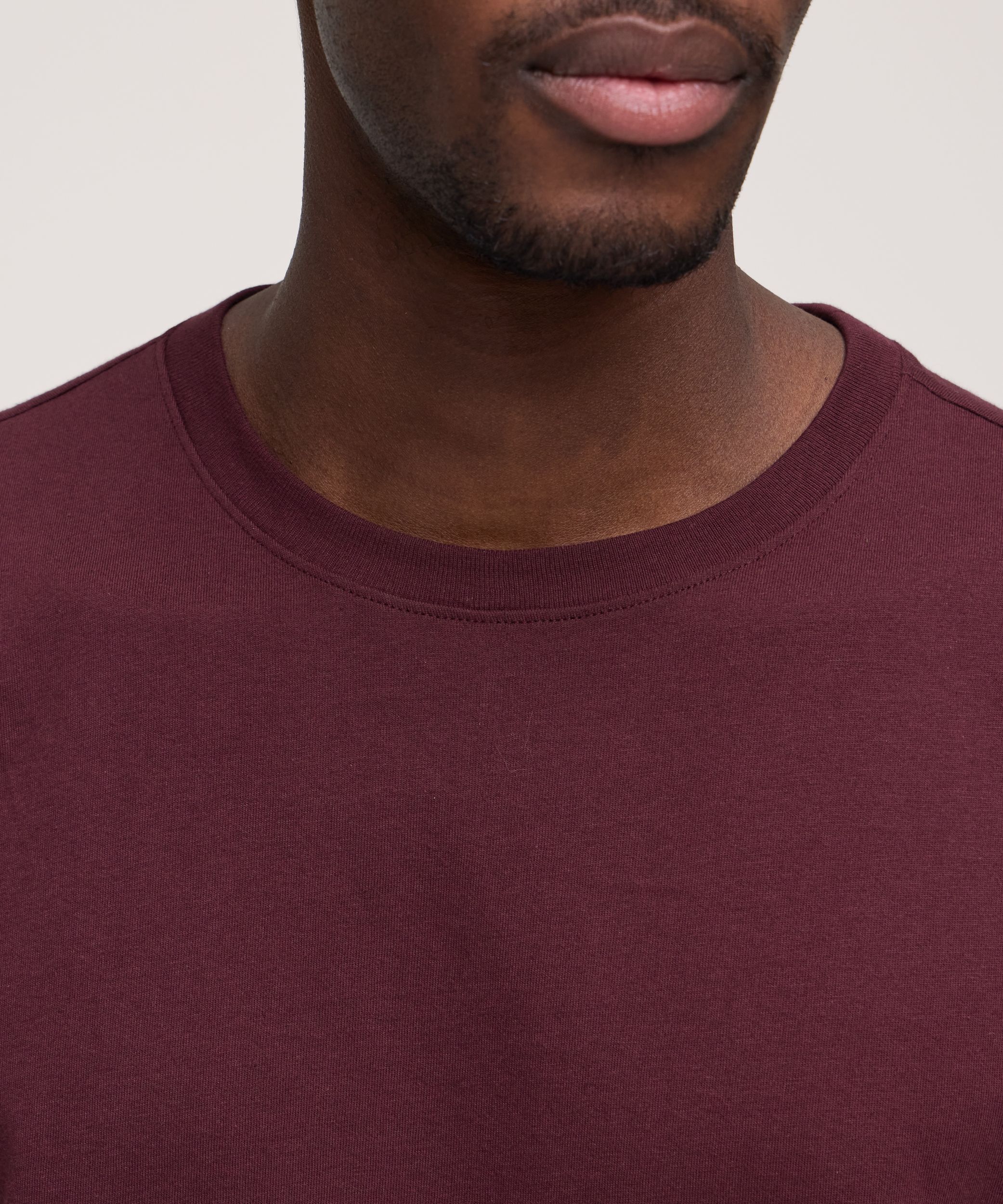 T-shirt de détente en jersey de couleur unie pour hommes, Denver Hayes