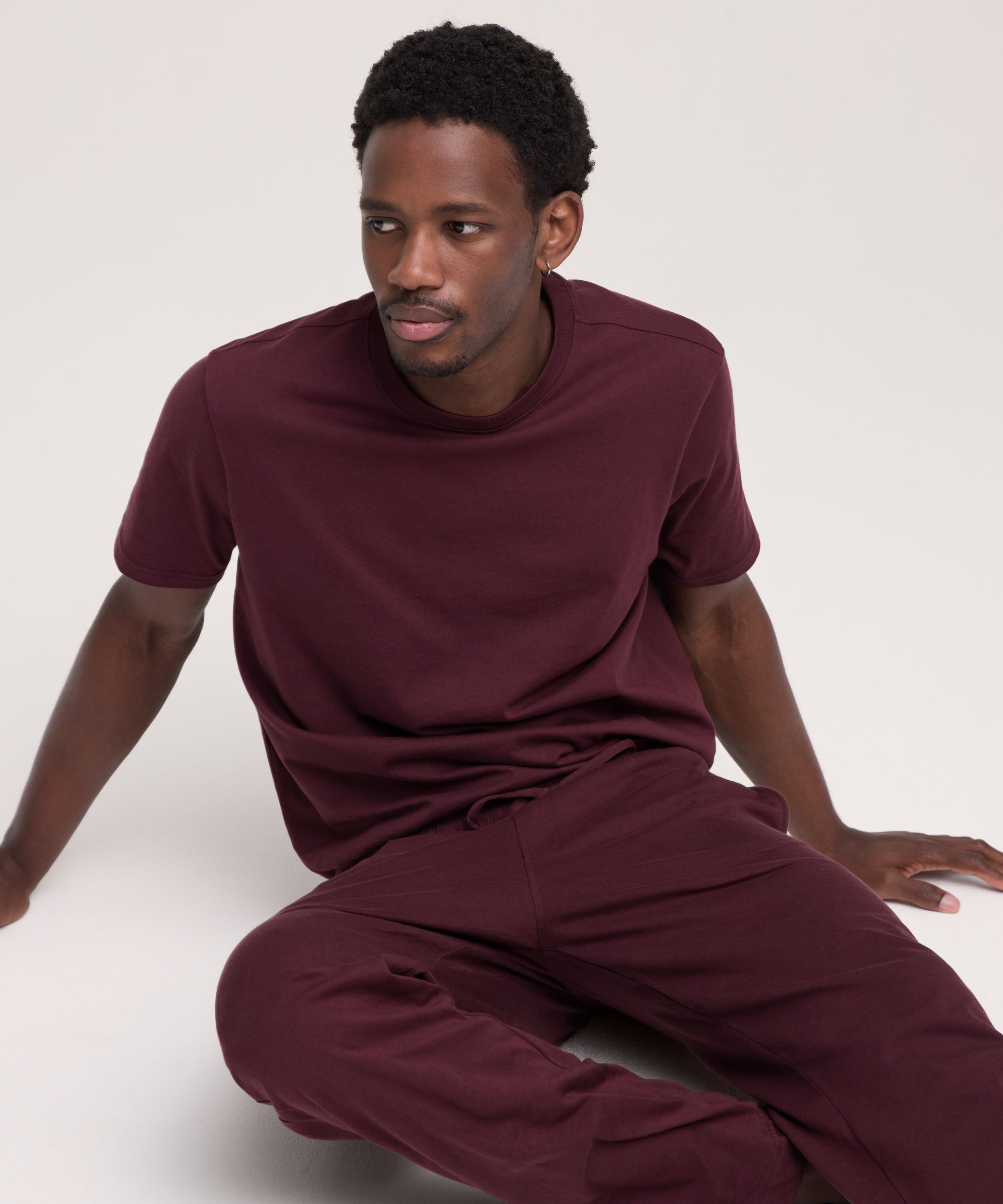T-shirt de détente en jersey de couleur unie pour hommes, Denver Hayes
