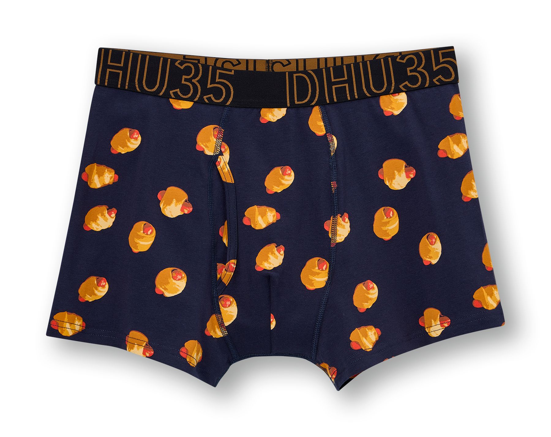 Denver Hayes Men's Cotton Stretch Print Boxer Briefs