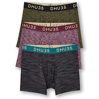 Denver Hayes Men's Microfibre Space Dye Boxer Briefs 3pk