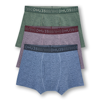 Denver Hayes Men's Cotton Stretch Heather Boxer Briefs 3pk