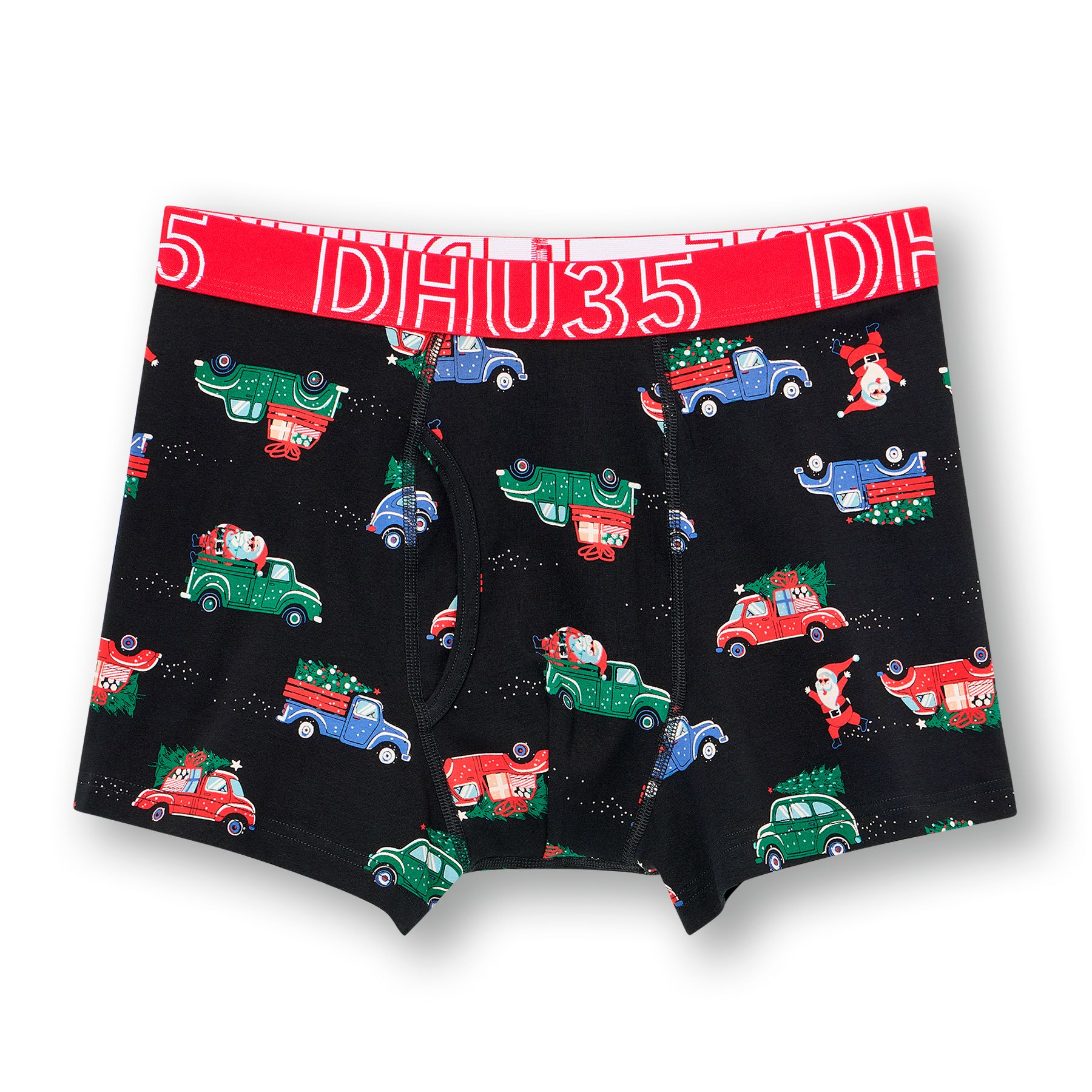 Denver Hayes Men's Cotton Stretch Christmas Boxer Briefs