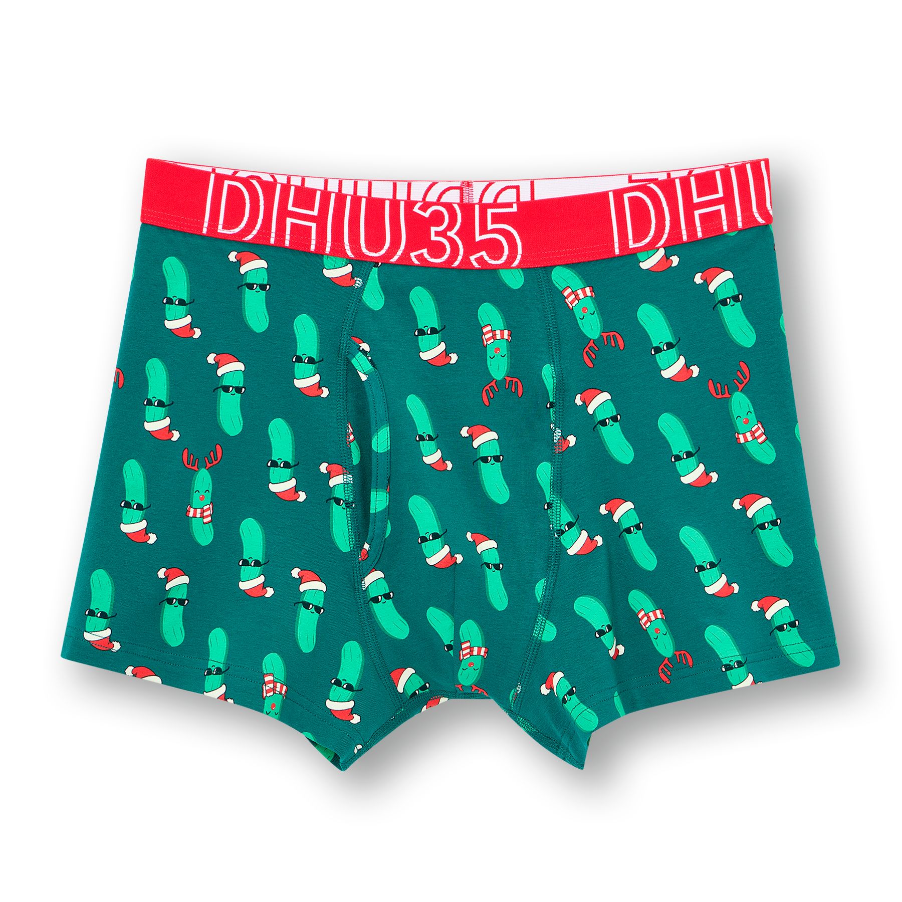 Denver Hayes Men's Cotton Stretch Christmas Boxer Briefs