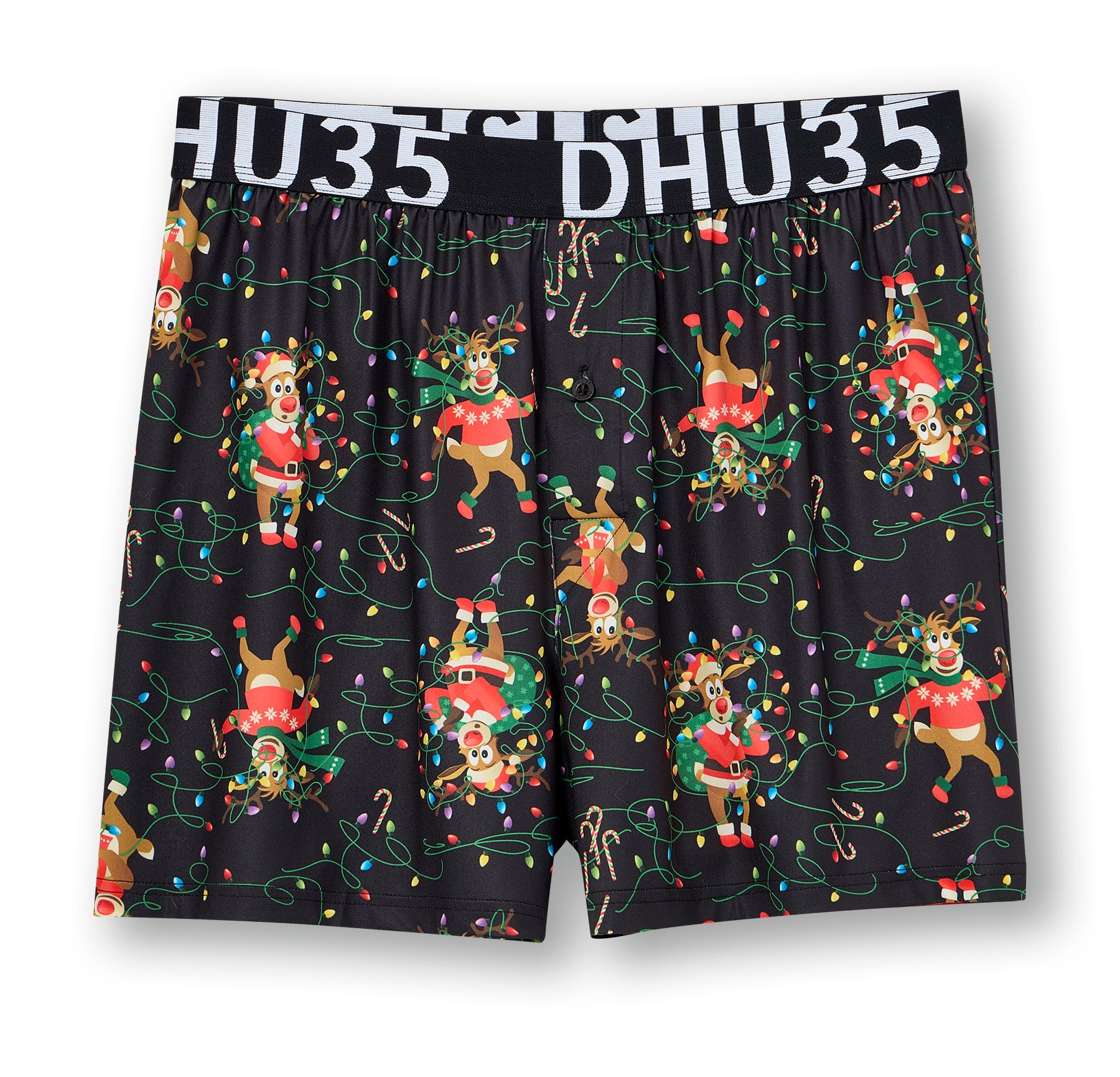 Denver Hayes Men's Loose Fit Christmas Boxer Briefs