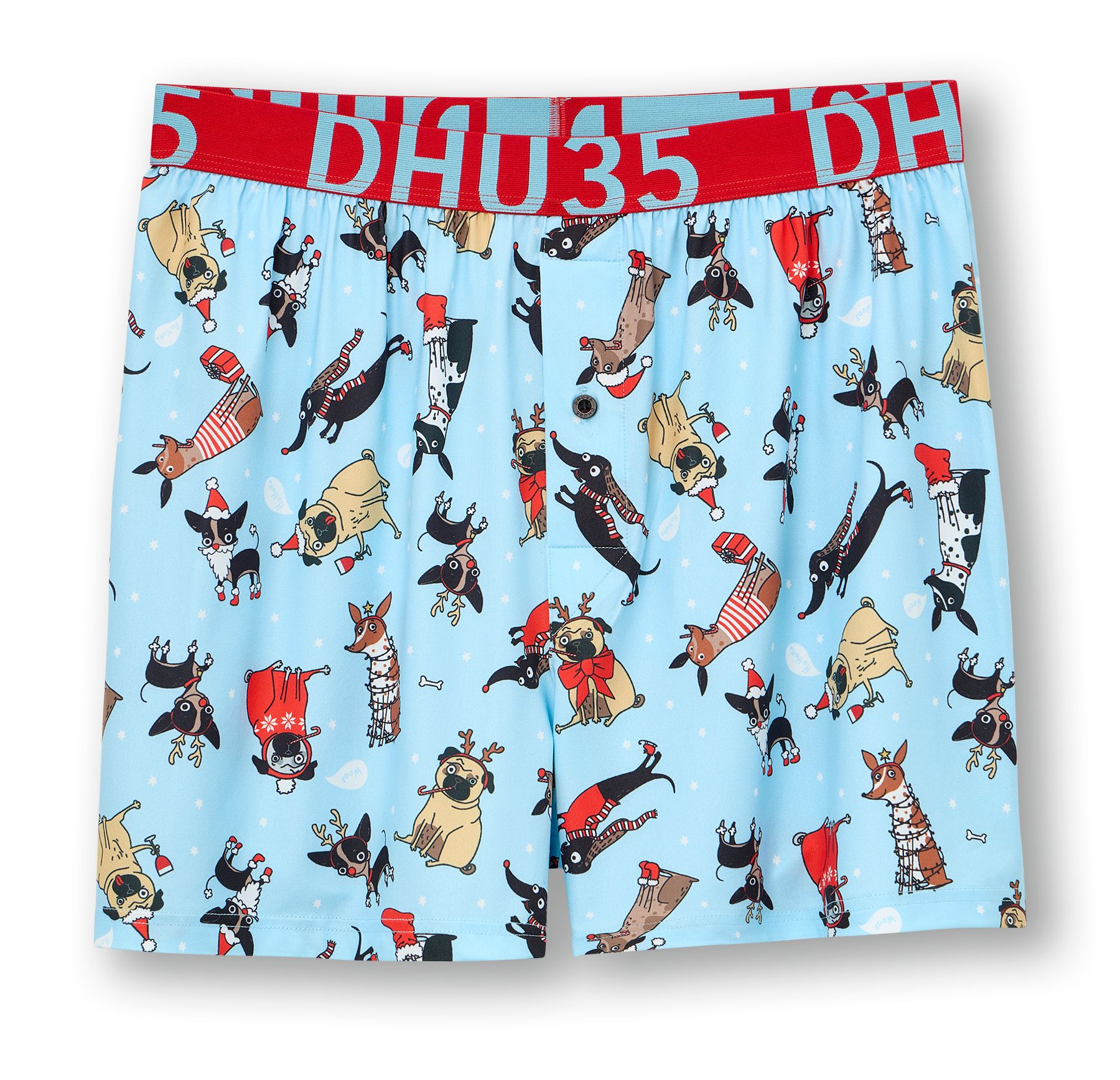 Denver Hayes Men's Loose Fit Christmas Boxer Briefs