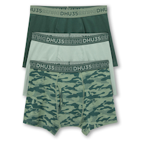 Denver Hayes Men's Cotton Stretch Solid Boxer Briefs 3pk