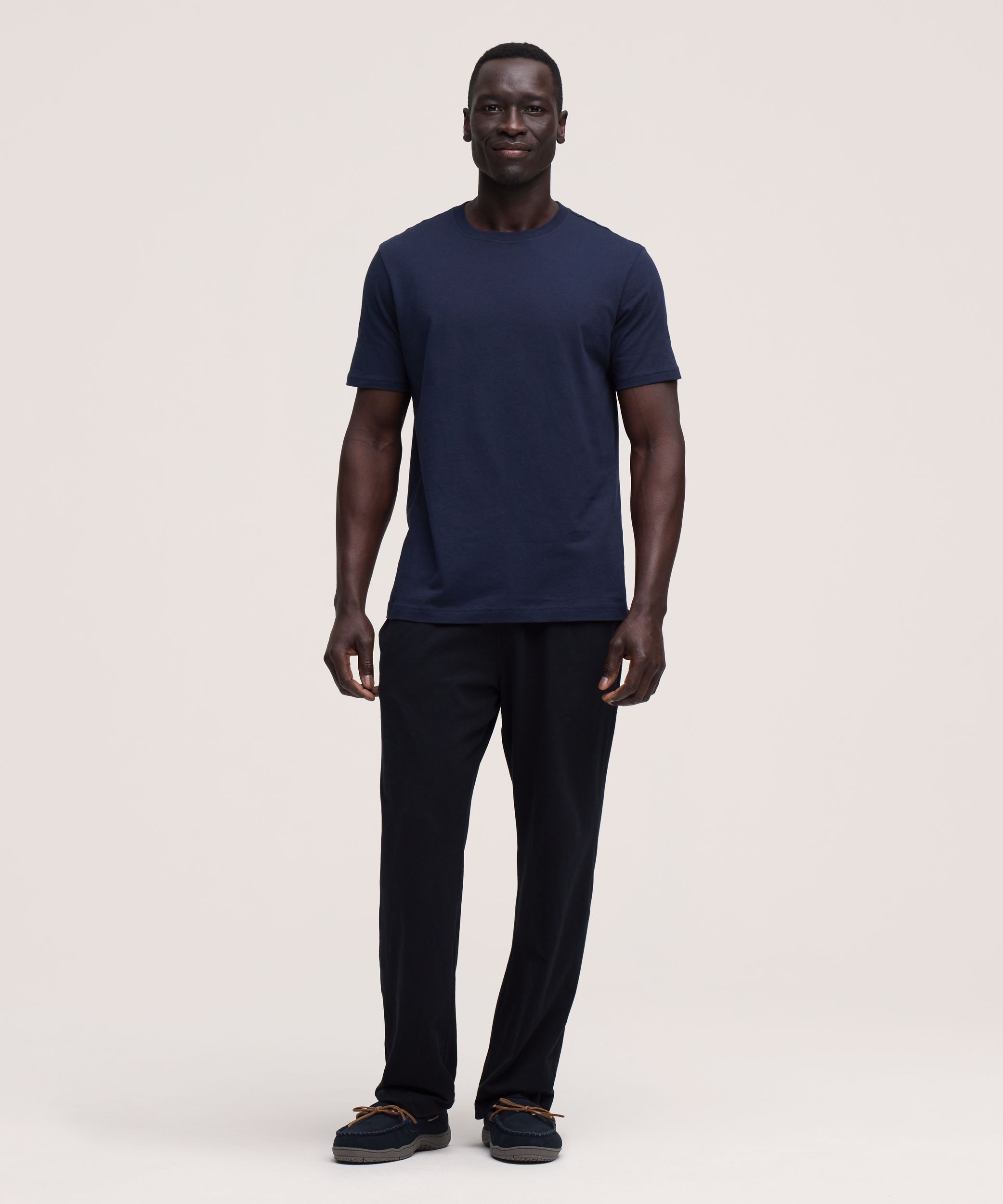 T-shirt de détente en jersey de couleur unie pour hommes, Denver Hayes