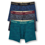 Denver Hayes Men's Microfibre Space Dye Boxer Briefs 3pk Front_Flat
