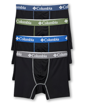 Boxeur extensible Performance pour hommes, Columbia, paquet de&nbsp;4