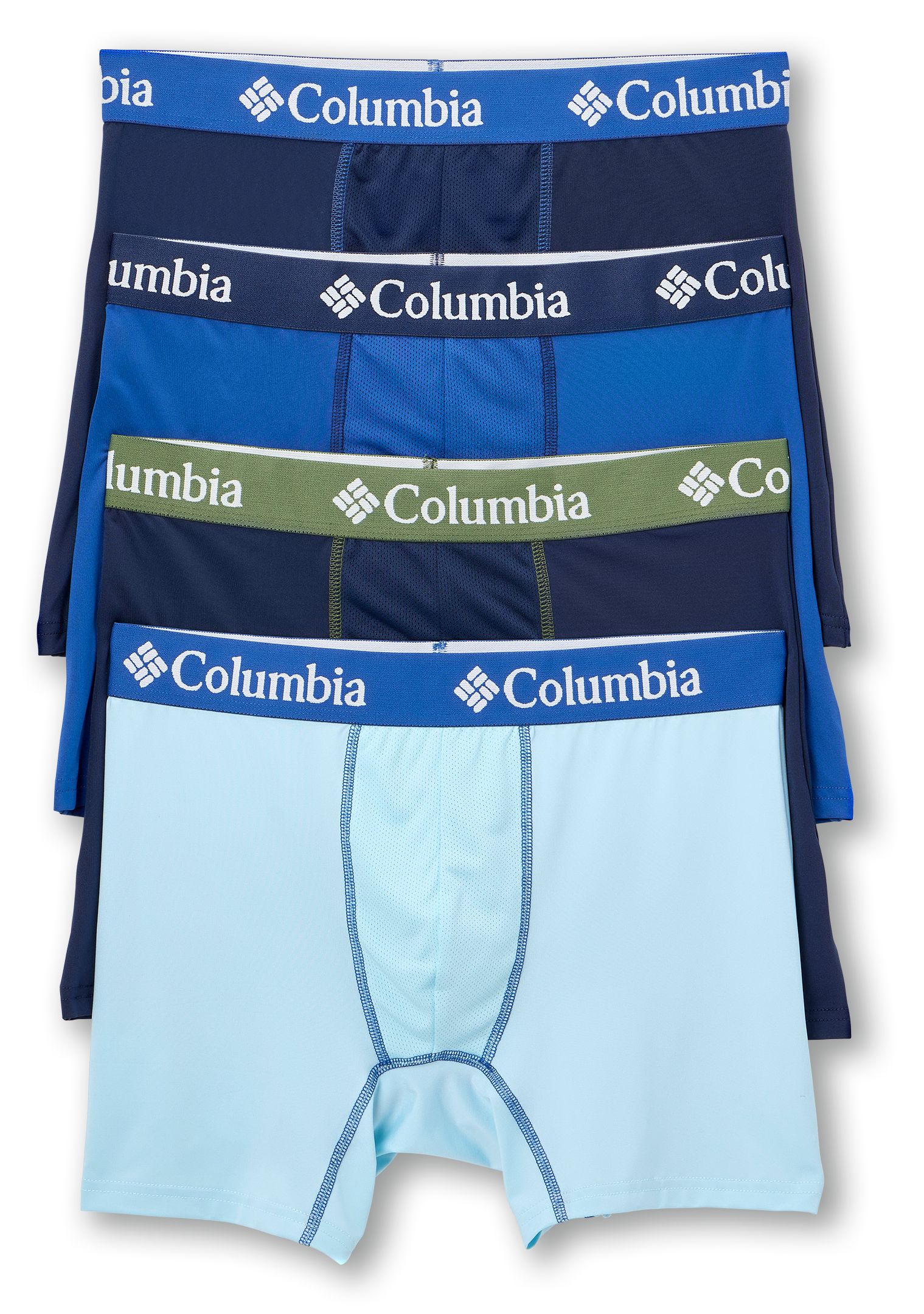 Boxeur extensible Performance pour hommes, Columbia, paquet de&nbsp;4