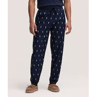 WindRiver Men's Fleece Print Jogger Lounge Pants