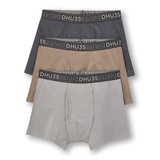 Denver Hayes Men's Cotton Stretch Solid Boxer Briefs 3pk Front_Flat