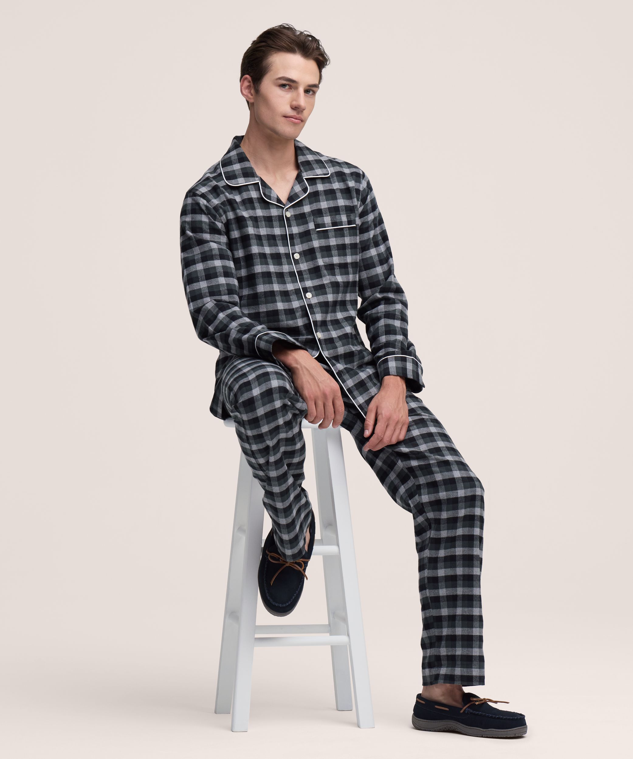 Ensemble de pyjama en flanelle pour hommes, Denver Hayes