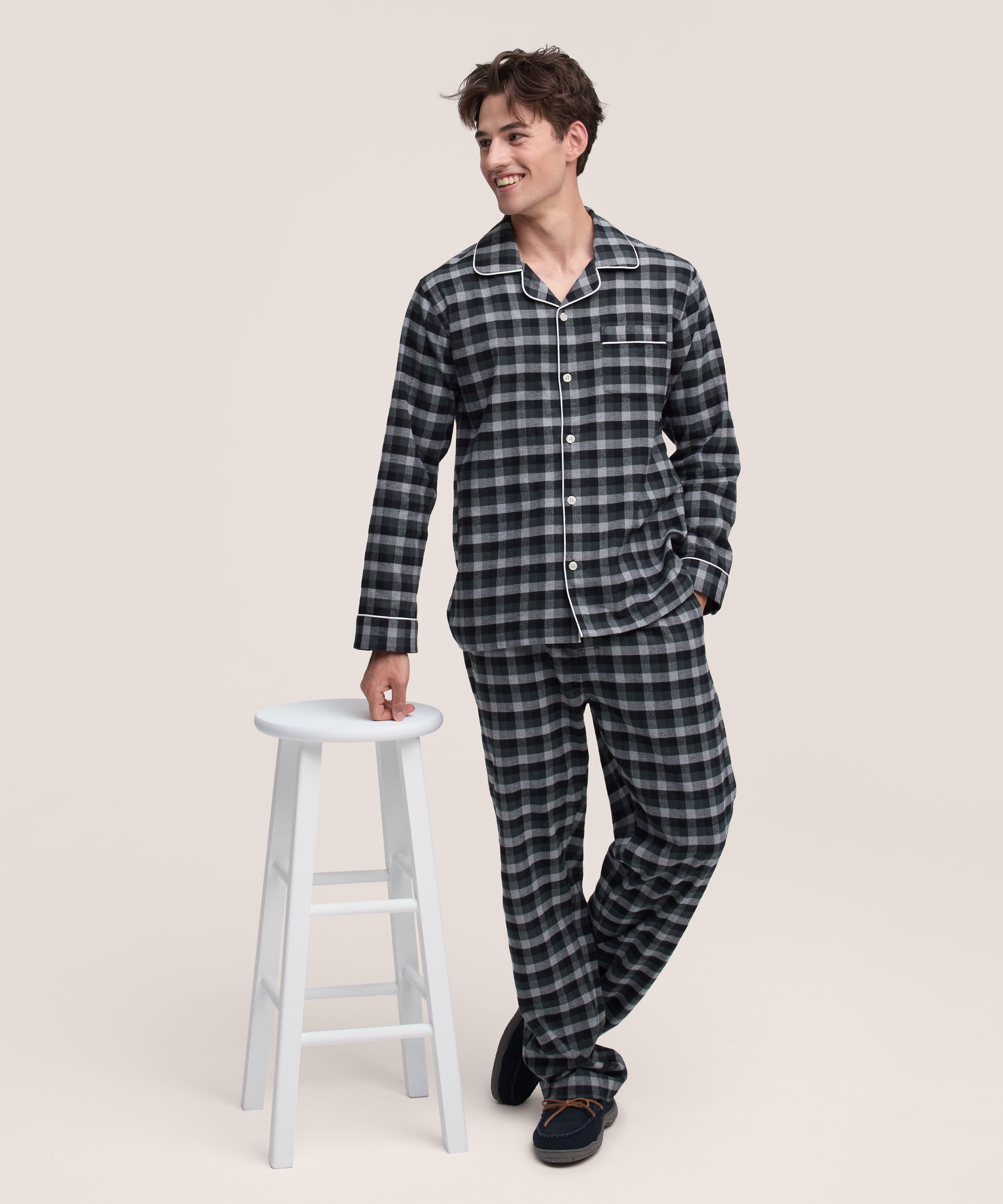 Ensemble de pyjama en flanelle pour hommes, Denver Hayes