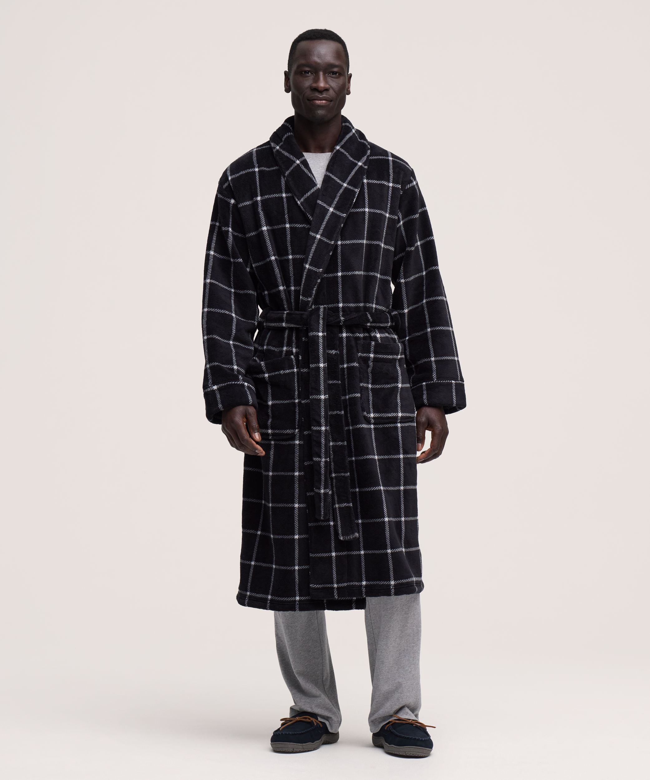 Denver Hayes Men's Cozy Fleece Robe