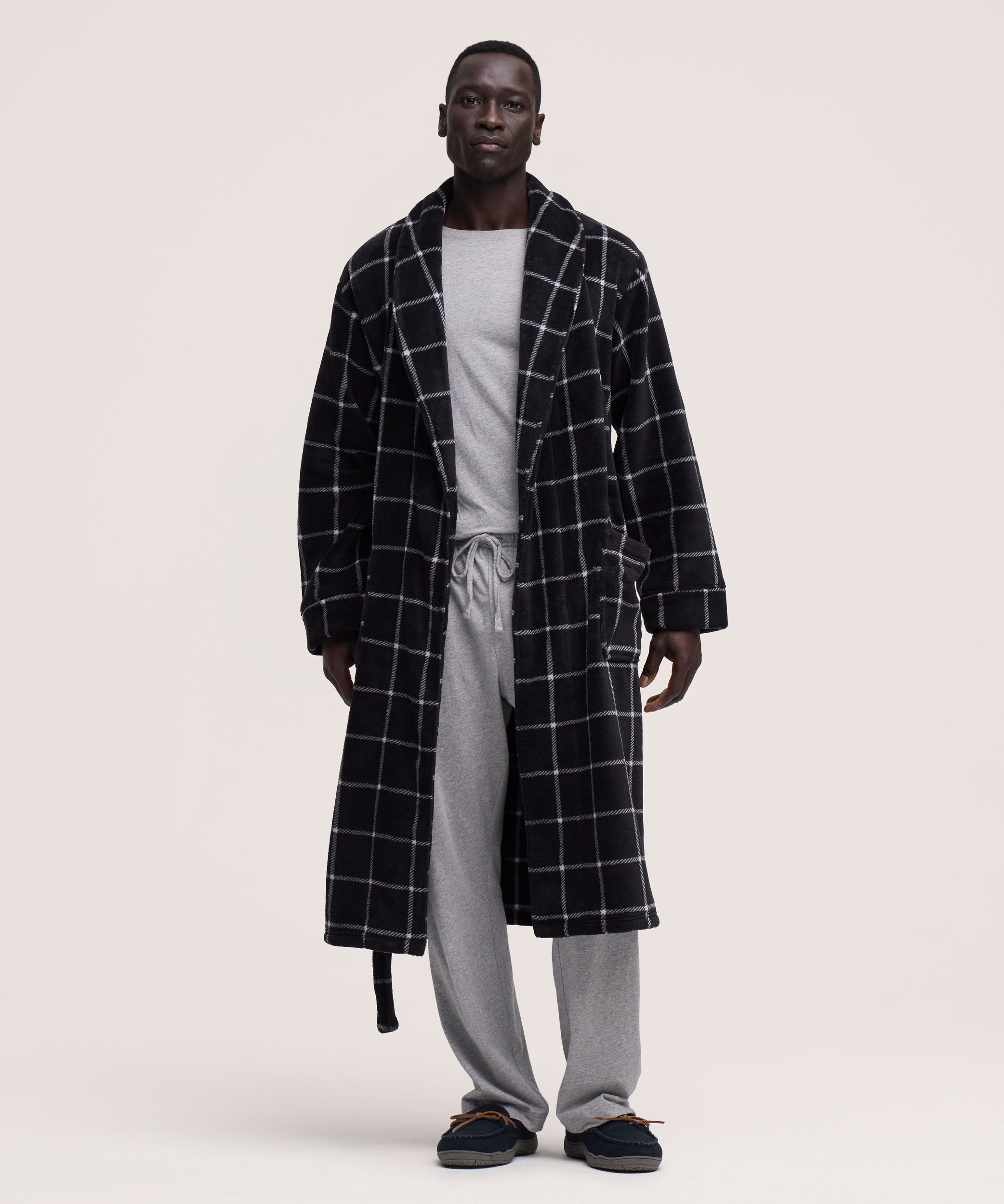 Denver Hayes Men's Cozy Fleece Robe