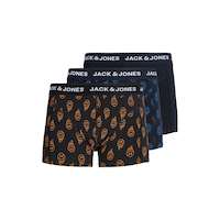 Jack & Jones Men's 3 Pack Jacdale Smiley Trunks Boxers