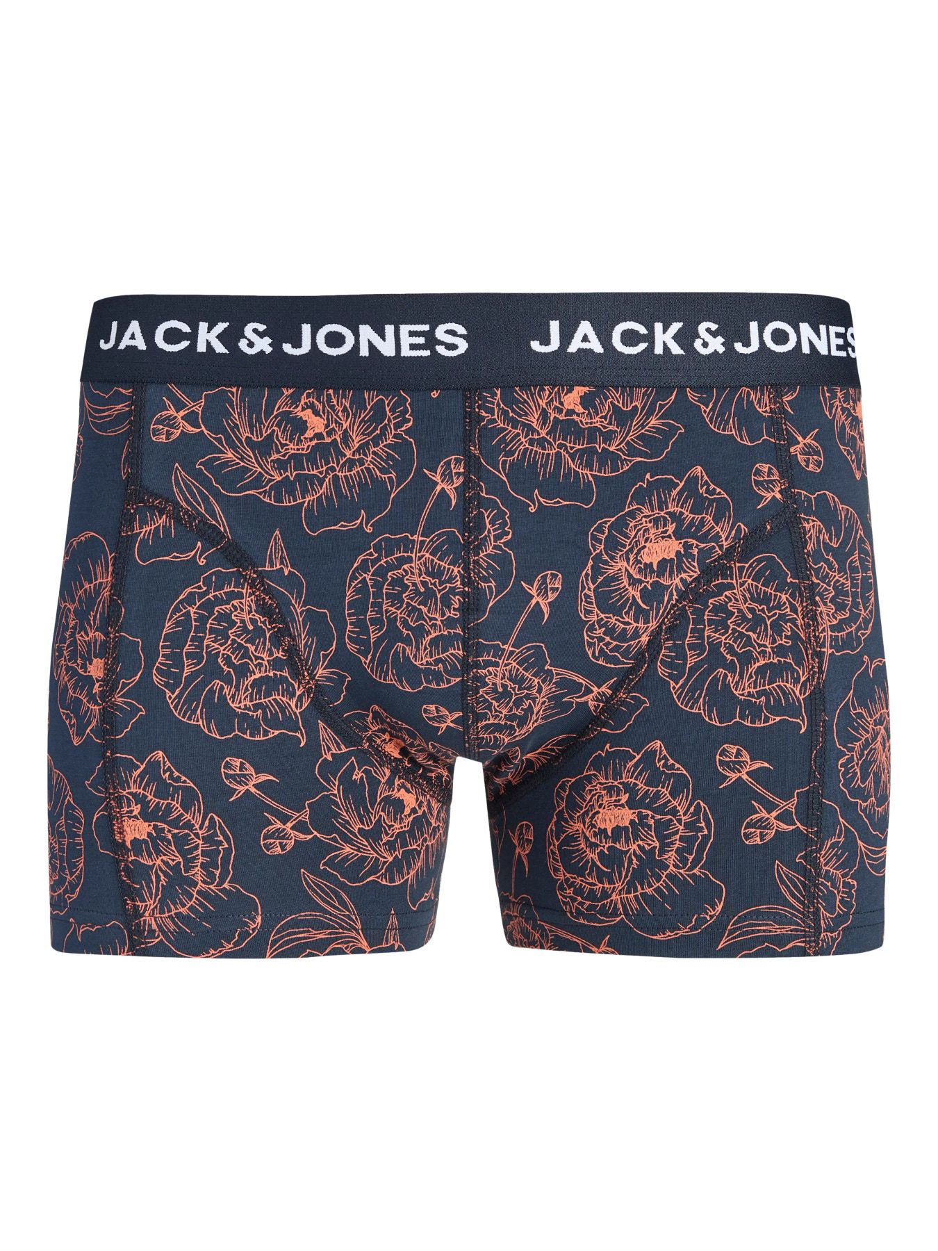 Jack & Jones Men's 3 Pack Jacabstract Flower Trunks Boxers