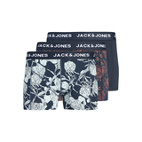Jack & Jones Men's 3 Pack Jacabstract Flower Trunks Boxers Front_Flat