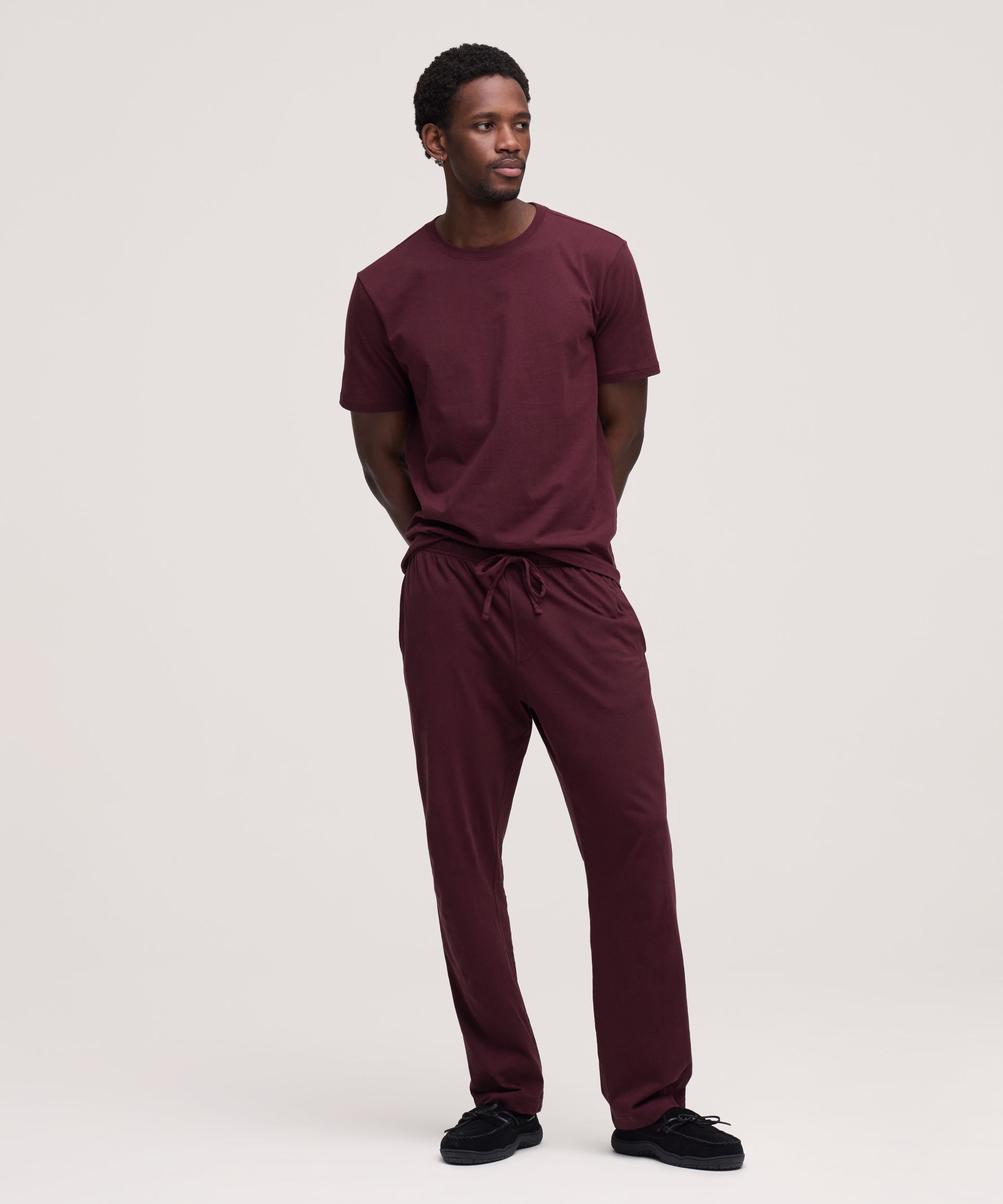 Pantalon de détente en jersey de couleur unie pour hommes, Denver Hayes, paquet de&nbsp;2