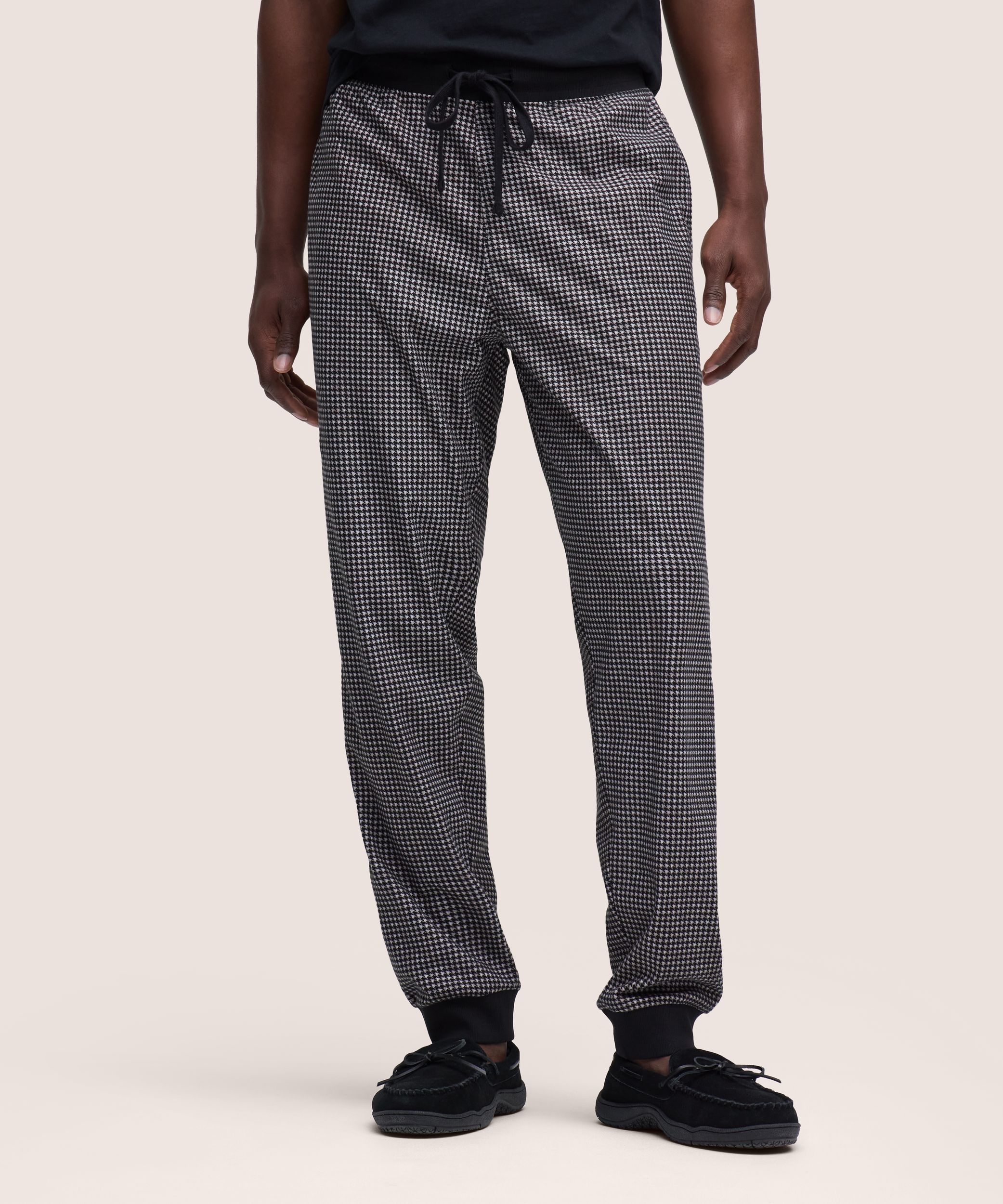 Pantalon de détente de style jogging en molleton à imprimé pour hommes, WindRiver