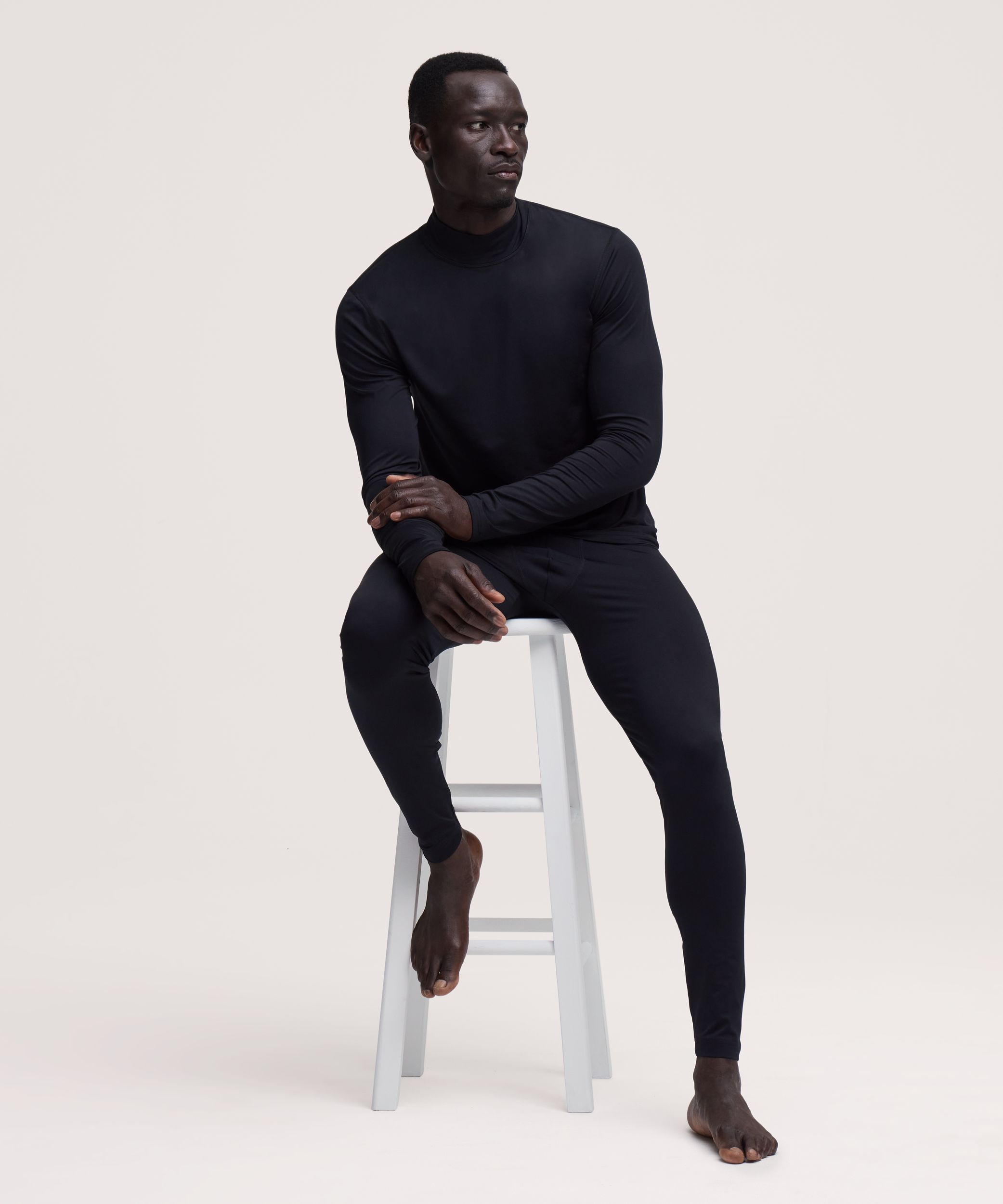 WindRiver Men's Performance Mock Neck Base Layer