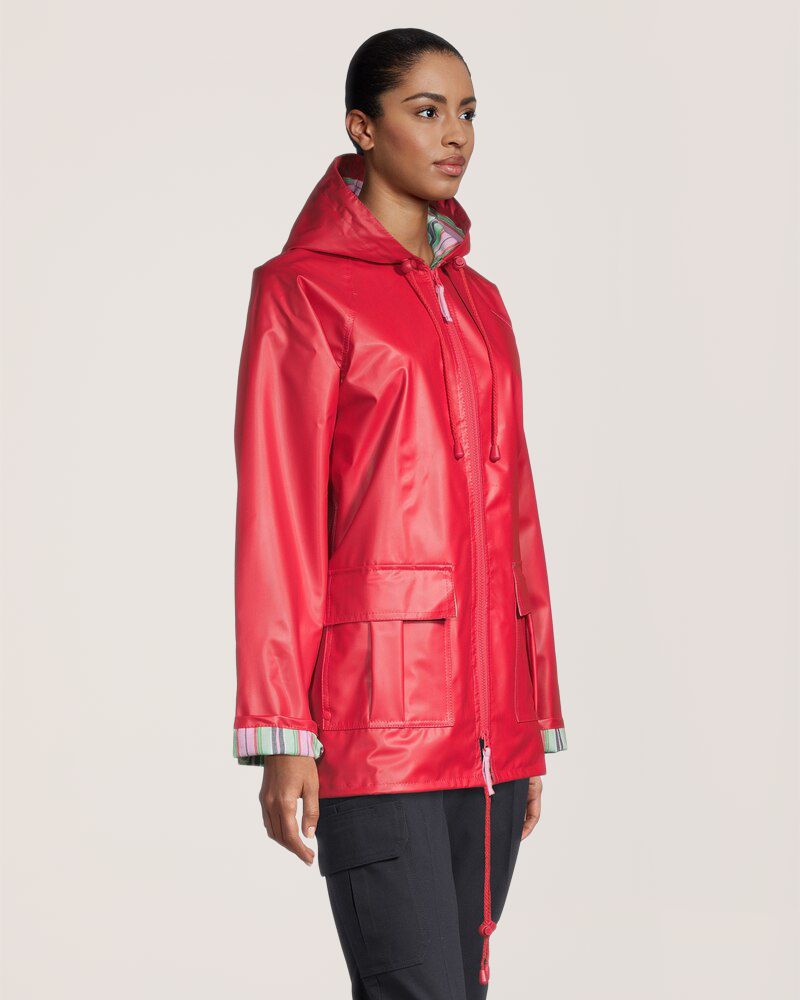 Mercantile Trading Corp (MTC) Women's Thermal Slicks Lined Rain Slicker Jacket